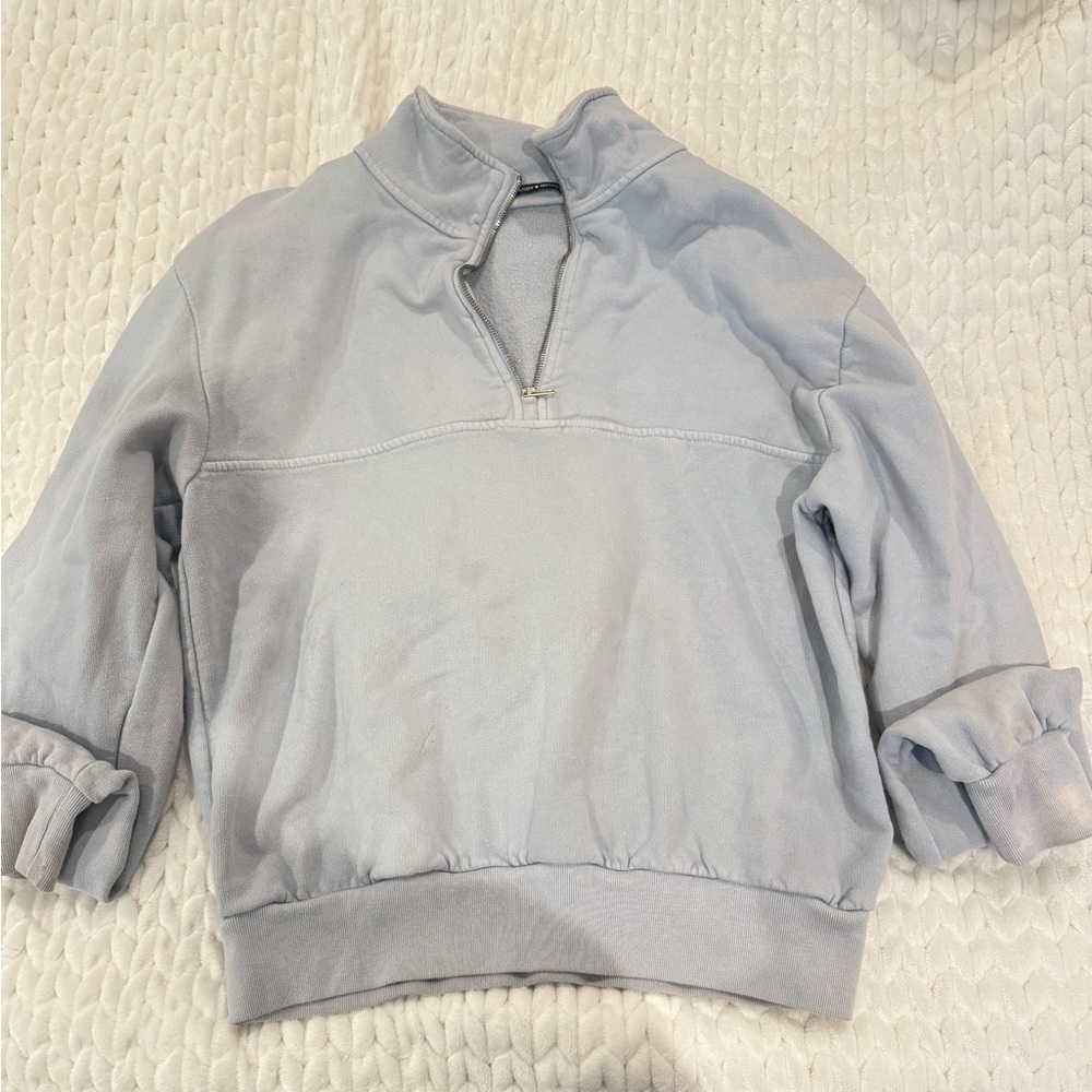 Brandy Melville Half zip up crew neck